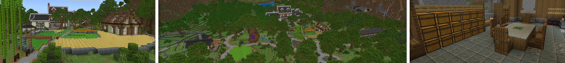 Panorama of the Minecraft Bedrock Marketplace product YOUR COZY HOUSE created by Ambient Creations.