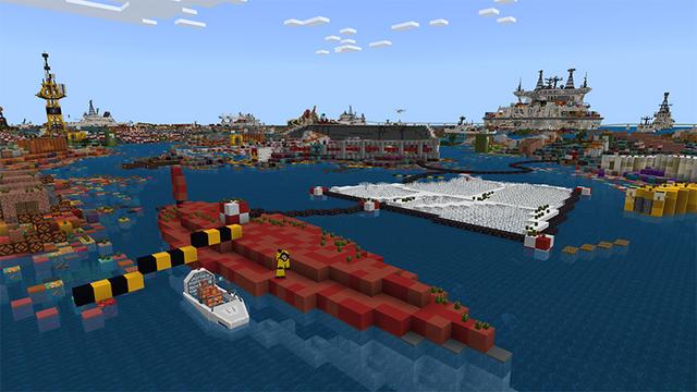 Screenshot of the Minecraft Bedrock Marketplace product Arkadius: Ocean Cleaners created by Antares.