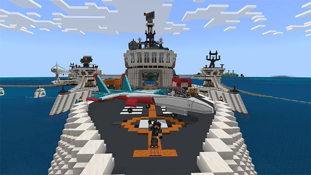 Screenshot of the Minecraft Bedrock Marketplace product Arkadius: Ocean Cleaners created by Antares.