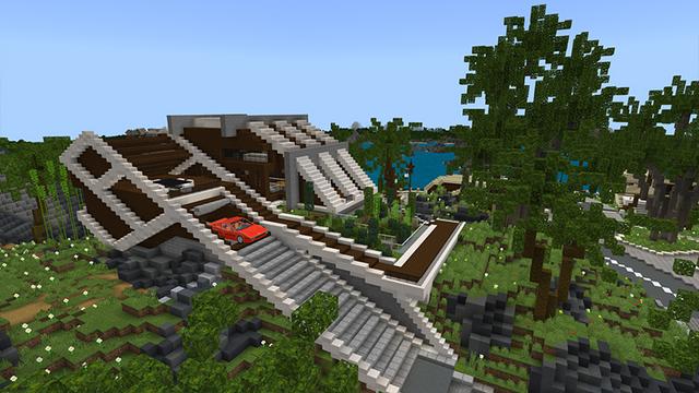 Screenshot of the Minecraft Bedrock Marketplace product Arkeden: The Sunshine Shores created by Antares.