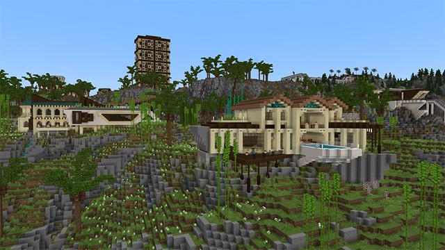 Screenshot of the Minecraft Bedrock Marketplace product Arkeden: The Sunshine Shores created by Antares.