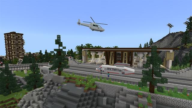 Screenshot of the Minecraft Bedrock Marketplace product Arkeden: The Sunshine Shores created by Antares.