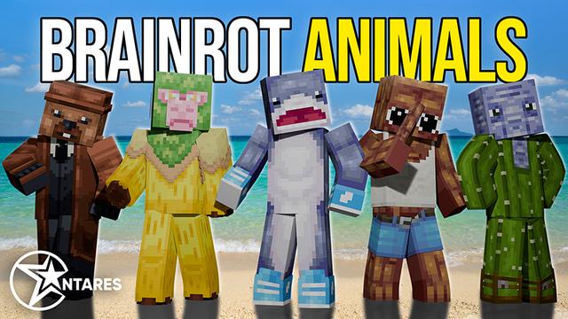 Thumbnail of the Minecraft Bedrock Marketplace product Brainrot Animals created by Antares.