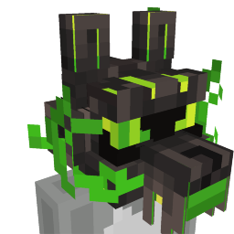 Thumbnail of the Minecraft Bedrock Marketplace product Cyberpunk Demon - Green Neon Wolf Mask created by Antares.