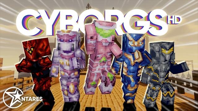 Thumbnail of the Minecraft Bedrock Marketplace product Cyborgs HD created by Antares.