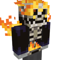 Thumbnail of the Minecraft Bedrock Marketplace product Fire Skeleton Outfit created by Antares.