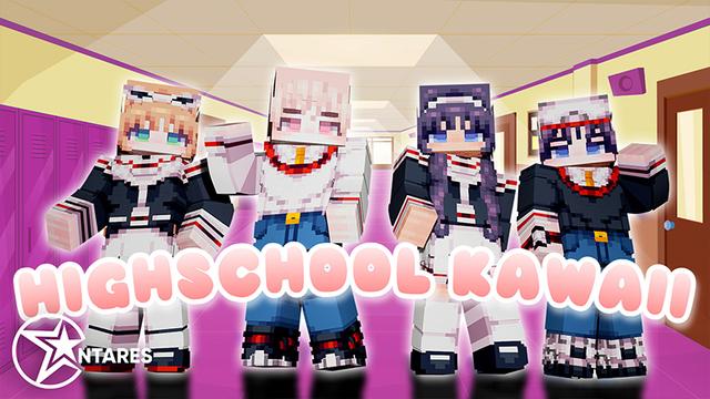 Thumbnail of the Minecraft Bedrock Marketplace product Highschool Kawaii created by Antares.