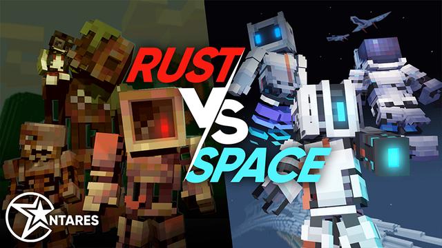 Thumbnail of the Minecraft Bedrock Marketplace product Robots: Rust VS Space created by Antares.