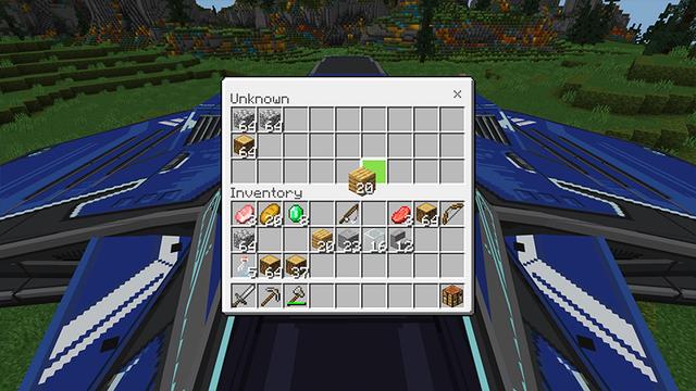 Screenshot of the Minecraft Bedrock Marketplace product Spaceship Survival Spawn created by Antares.