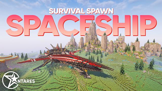 Thumbnail of the Minecraft Bedrock Marketplace product Spaceship Survival Spawn created by Antares.