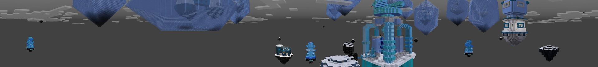 Panorama of the Minecraft Bedrock Marketplace product Endless Winter: Skyblock created by Appacado.