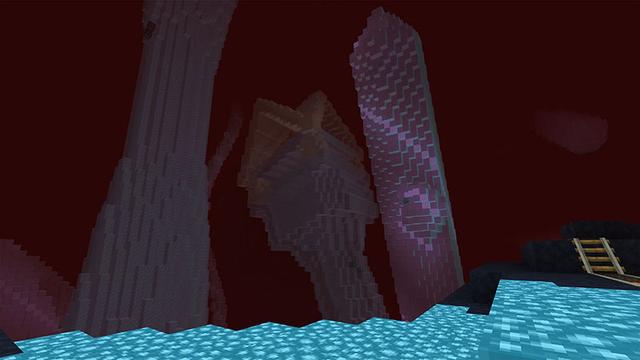 Screenshot of the Minecraft Bedrock Marketplace product Endless Winter: Skyblock created by Appacado.