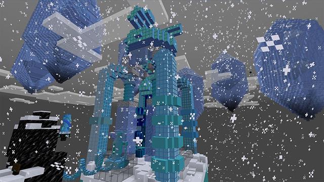 Screenshot of the Minecraft Bedrock Marketplace product Endless Winter: Skyblock created by Appacado.