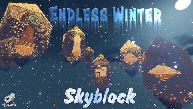 Thumbnail of the Minecraft Bedrock Marketplace product Endless Winter: Skyblock created by Appacado.