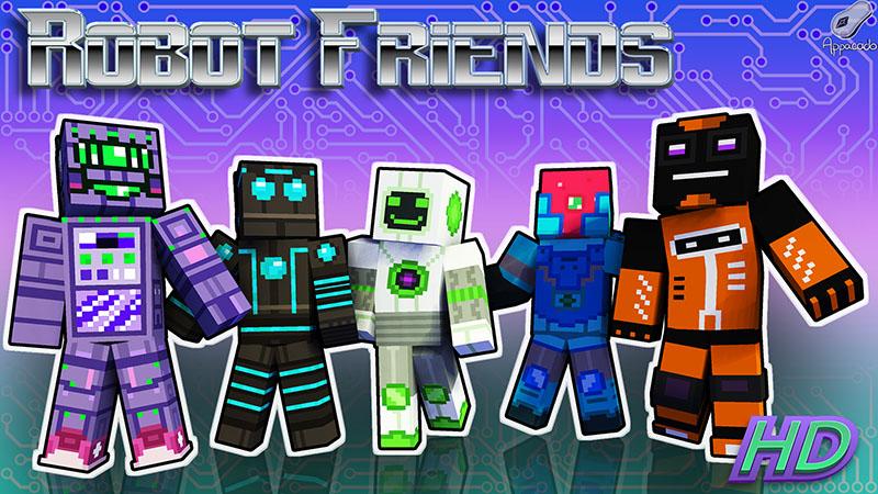 Robot Friends HD by Appacado | CHUNK - Minecraft Bedrock Marketplace ...