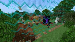 Screenshot of the Minecraft Bedrock Marketplace product CAPTIVE SURVIVAL + created by Blue Depth Games.