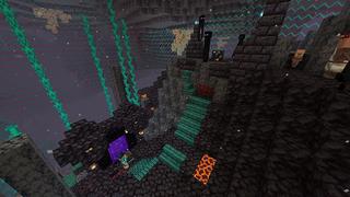 Screenshot of the Minecraft Bedrock Marketplace product CAPTIVE SURVIVAL + created by Blue Depth Games.