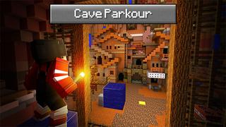 Thumbnail of the Minecraft Bedrock Marketplace product Cave Parkour created by Blue Depth Games.