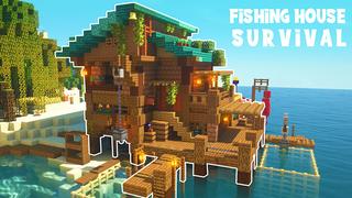 Thumbnail of the Minecraft Bedrock Marketplace product Fishing House Survival created by Blue Depth Games.