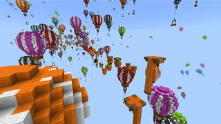 Screenshot of the Minecraft Bedrock Marketplace product Mega Long Parkour created by Blue Depth Games.