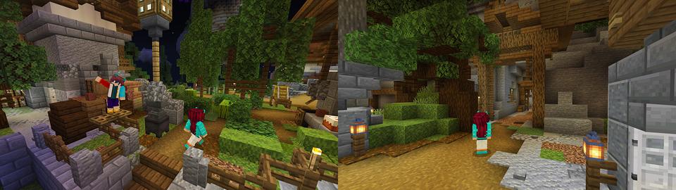 Panorama of the Minecraft Bedrock Marketplace product Moon Base created by Blue Depth Games.