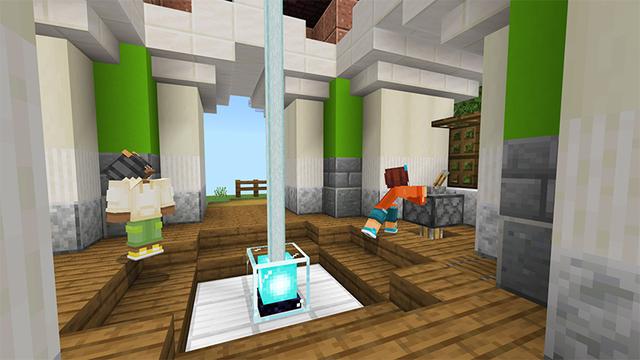 Screenshot of the Minecraft Bedrock Marketplace product Moon Base created by Blue Depth Games.