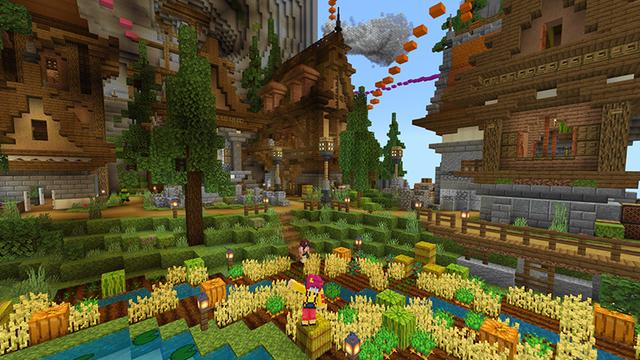 Screenshot of the Minecraft Bedrock Marketplace product Moon Base created by Blue Depth Games.