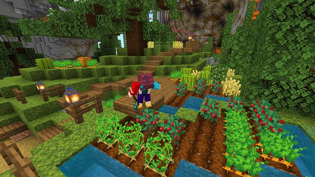 Screenshot of the Minecraft Bedrock Marketplace product Moon Base created by Blue Depth Games.