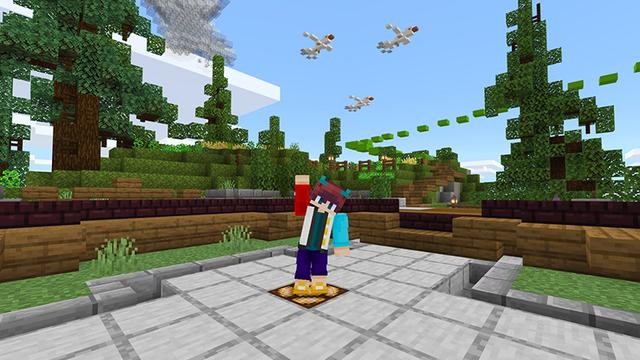 Screenshot of the Minecraft Bedrock Marketplace product Moon Base created by Blue Depth Games.