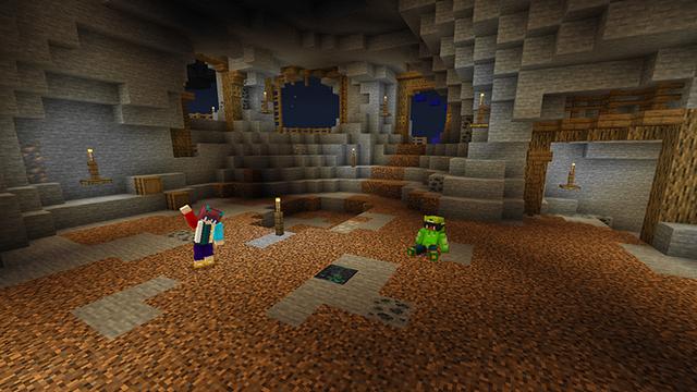 Screenshot of the Minecraft Bedrock Marketplace product Moon Base created by Blue Depth Games.