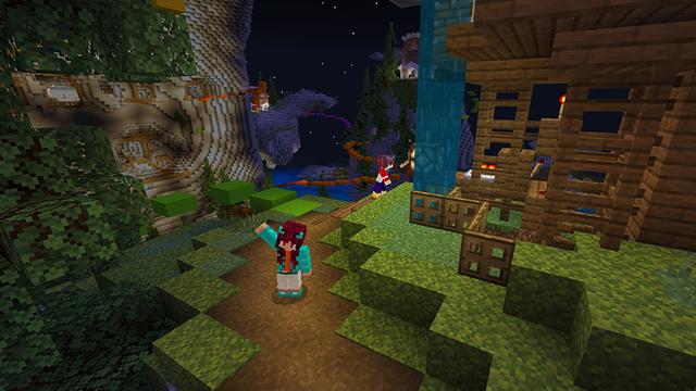 Screenshot of the Minecraft Bedrock Marketplace product Moon Base created by Blue Depth Games.