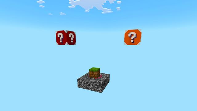 Screenshot of the Minecraft Bedrock Marketplace product One Block Skyblock created by Blue Depth Games.