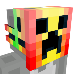 Thumbnail of the Minecraft Bedrock Marketplace product Rainbow Creeper Mask created by Blue Depth Games.