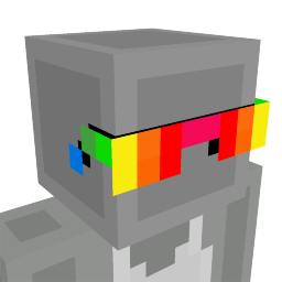 Thumbnail of the Minecraft Bedrock Marketplace product Rainbow Sunglasses created by Blue Depth Games.