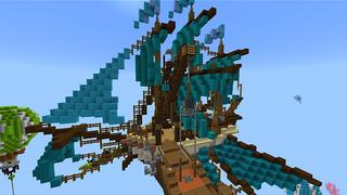 Screenshot of the Minecraft Bedrock Marketplace product Skyblock Base created by Blue Depth Games.