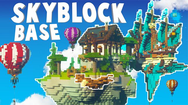 Thumbnail of the Minecraft Bedrock Marketplace product Skyblock Base created by Blue Depth Games.