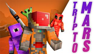 Thumbnail of the Minecraft Bedrock Marketplace product Trip To Mars created by Blue Depth Games.