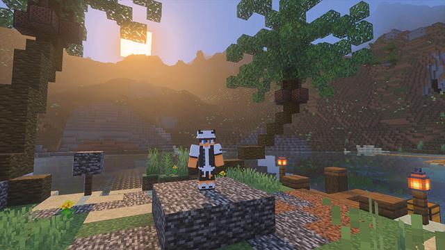 Screenshot of the Minecraft Bedrock Marketplace product Turns To Bedrock! created by Blue Depth Games.