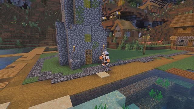 Screenshot of the Minecraft Bedrock Marketplace product Turns To Bedrock! created by Blue Depth Games.