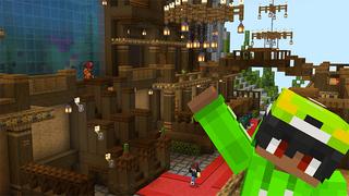 Screenshot of the Minecraft Bedrock Marketplace product Ultimate Tube Base created by Blue Depth Games.