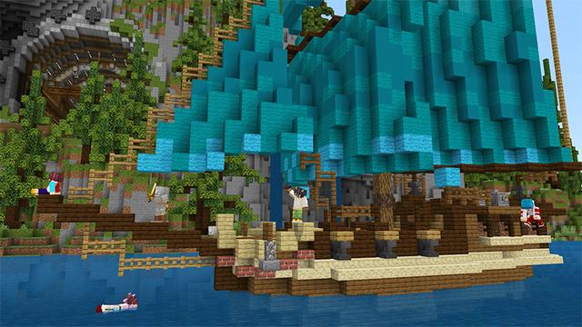 Screenshot of the Minecraft Bedrock Marketplace product Ultimate Tube Base created by Blue Depth Games.