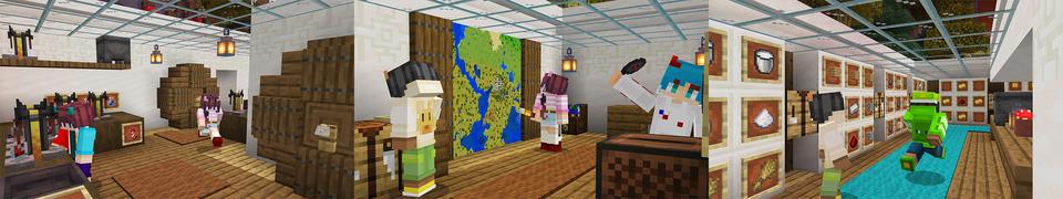 Panorama of the Minecraft Bedrock Marketplace product Ultimate Underground Base created by Blue Depth Games.