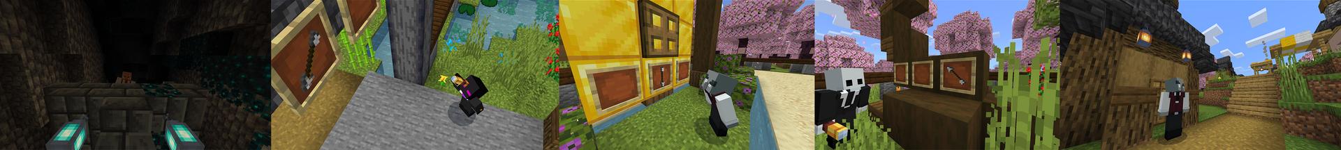 Panorama of the Minecraft Bedrock Marketplace product Whispering Warden Shrine created by Blue Depth Games.
