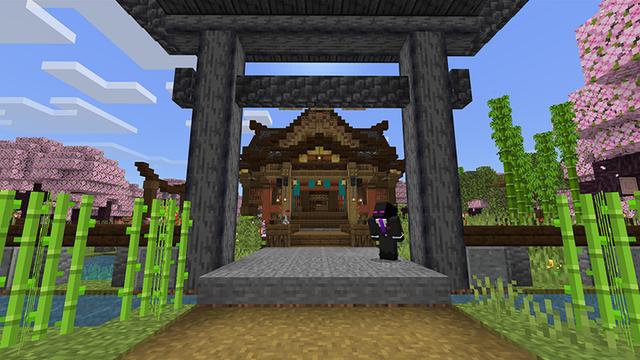 Screenshot of the Minecraft Bedrock Marketplace product Whispering Warden Shrine created by Blue Depth Games.