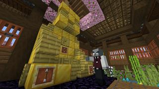 Screenshot of the Minecraft Bedrock Marketplace product Whispering Warden Shrine created by Blue Depth Games.