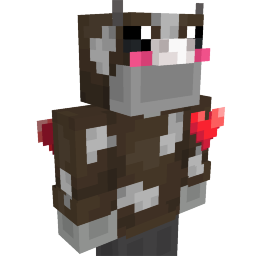 Thumbnail of the Minecraft Bedrock Marketplace product Cute Cow Hoodie created by Architects Edge.