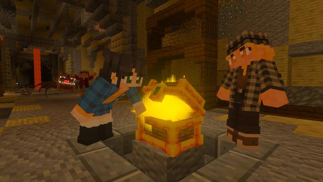 Screenshot of the Minecraft Bedrock Marketplace product Dungeons Add-On created by Architects Edge.