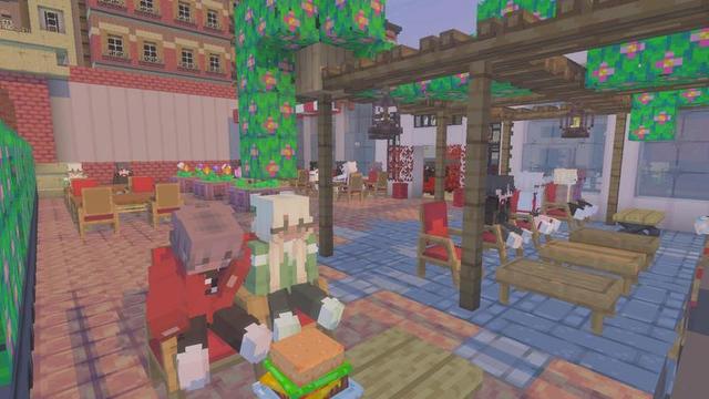 Screenshot of the Minecraft Bedrock Marketplace product Restaurant Simulator created by Architects Edge.