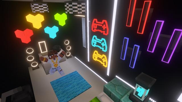Screenshot of the Minecraft Bedrock Marketplace product Vibrant Lights Add-On created by Architects Edge.