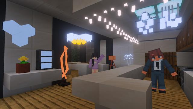 Screenshot of the Minecraft Bedrock Marketplace product Vibrant Lights Add-On created by Architects Edge.